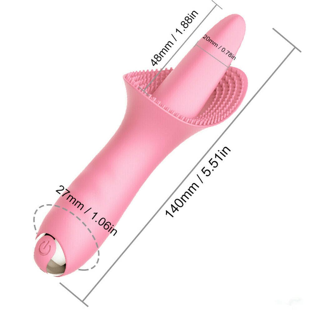 Vibrator Sex Toy for Women Tongue Licking G-Spot Massager Multispeed Rechargable