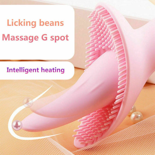 Vibrator Sex Toy for Women Tongue Licking G-Spot Massager Multispeed Rechargable