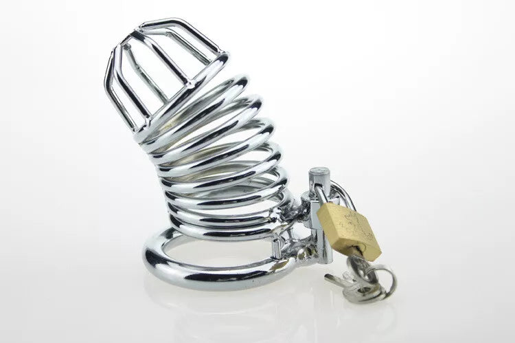 Penis Cock Cage Chastity Device Male Men Cock Lock Trainer Stainless Steel