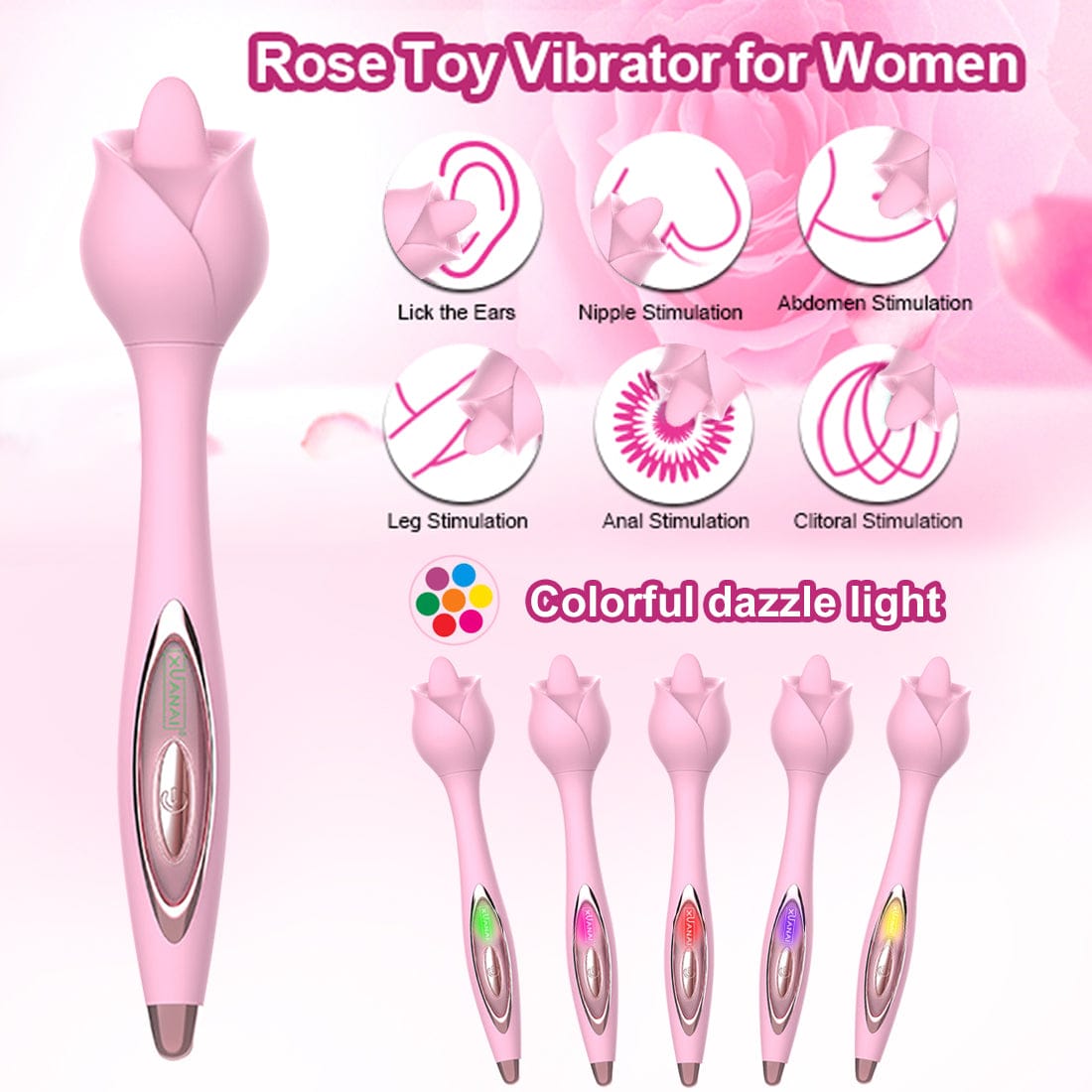 Tongue Vibrator Silicone Clitoris Stimulator Dildo Vibration Sex Toys For Women - secretera