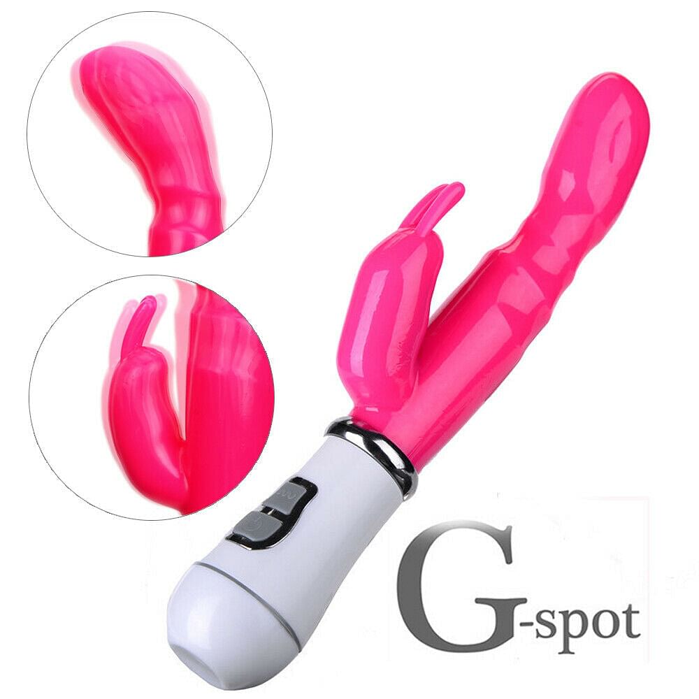 Vibrating G-spot Rabbit Vibrator Rechargeable Women Sex Toys Clitoral Stimulator - Yourlovelychoices