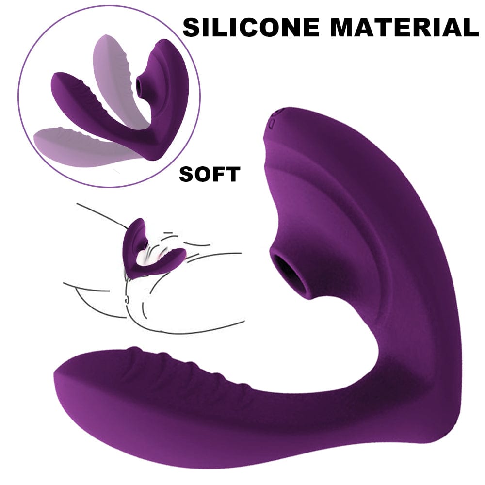 Women Clitoral Suction Stimulator Sucker Vibrator Sex Toys G-Spot Massage Purple - secretera