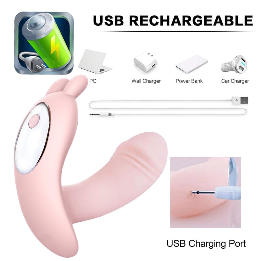 Wireless Wearable Dildo G-Spot Remote Control Vibrator Adult Sex Toys For Women - secretera