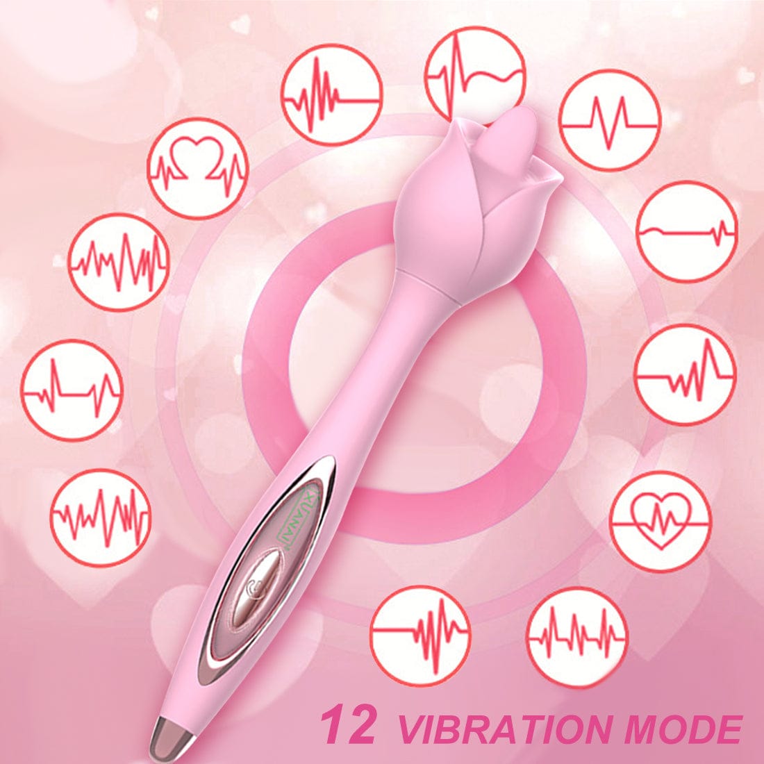 Tongue Vibrator Silicone Clitoris Stimulator Dildo Vibration Sex Toys For Women - secretera