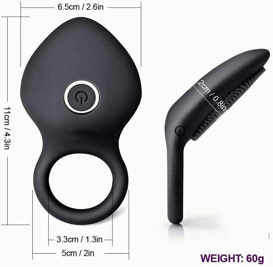 10 Speed Vibrating Cock Ring Penis Dildo Vibrator Sex Toy Men Couples Trainer - Yourlovelychoices