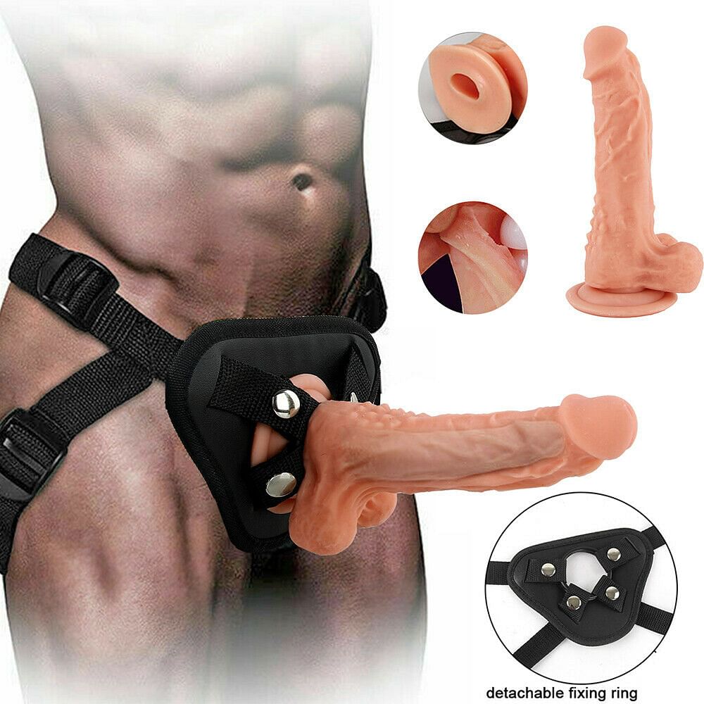 Hollow Solid Strap On Dildo Harness Vibrator Anal Plug Sex Toys for Male Couple - Yourlovelychoices