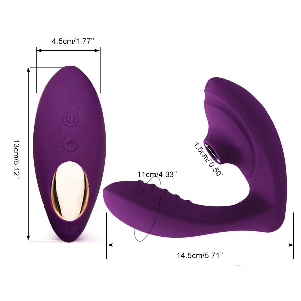 Women Clitoral Suction Stimulator Sucker Vibrator Sex Toys G-Spot Massage Purple - secretera