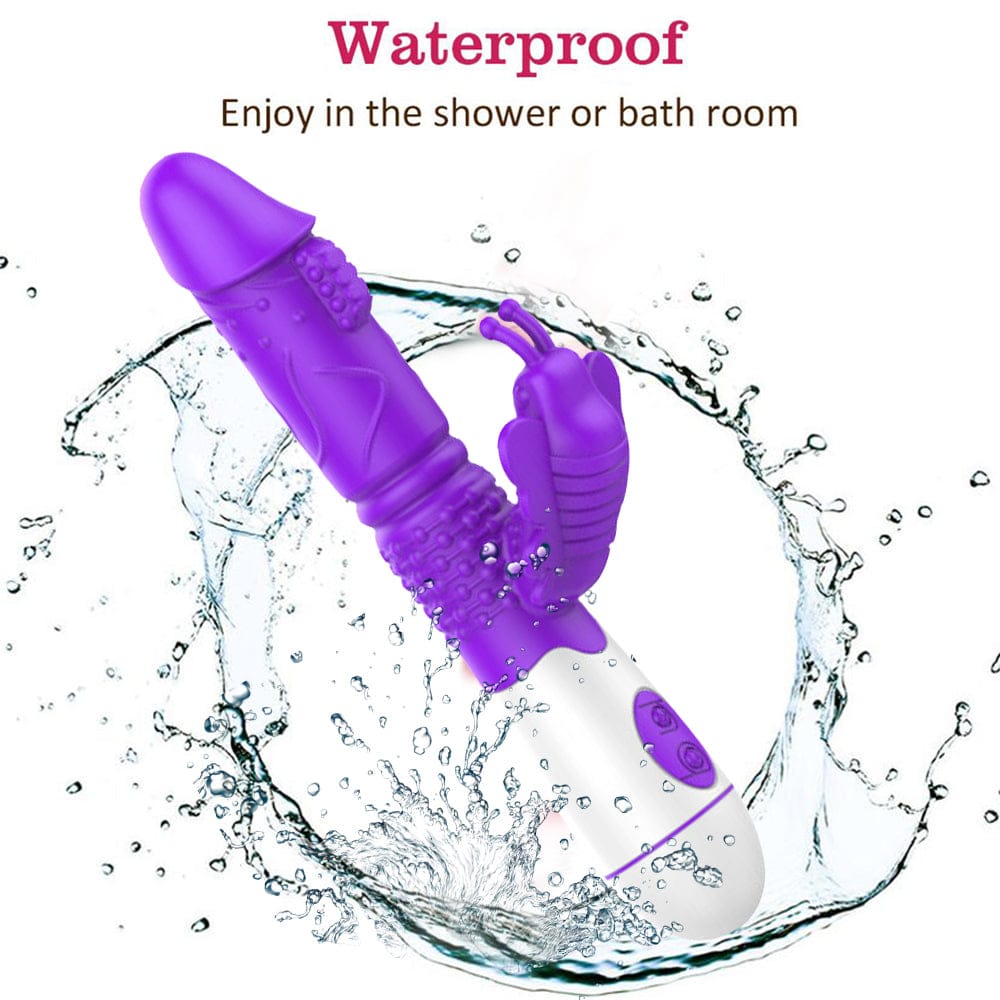 Stong Vibrating Rampant Rabbit Vibrator G Spot Clitoral Massger Dildo Sex Toys - secretera