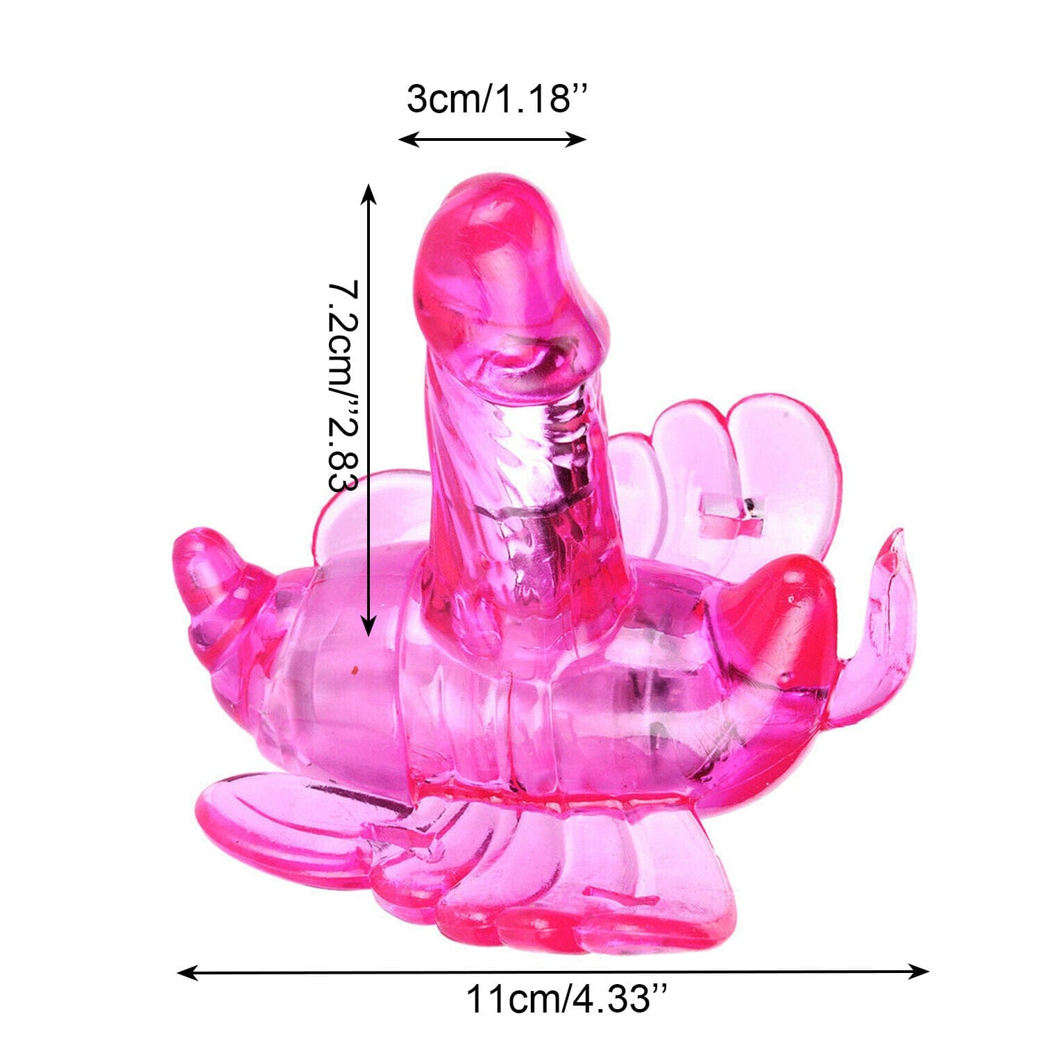 Wearable Butterfly Penis Vibrator Strap on Dildo Massager for Adult Sex Toys - secretera