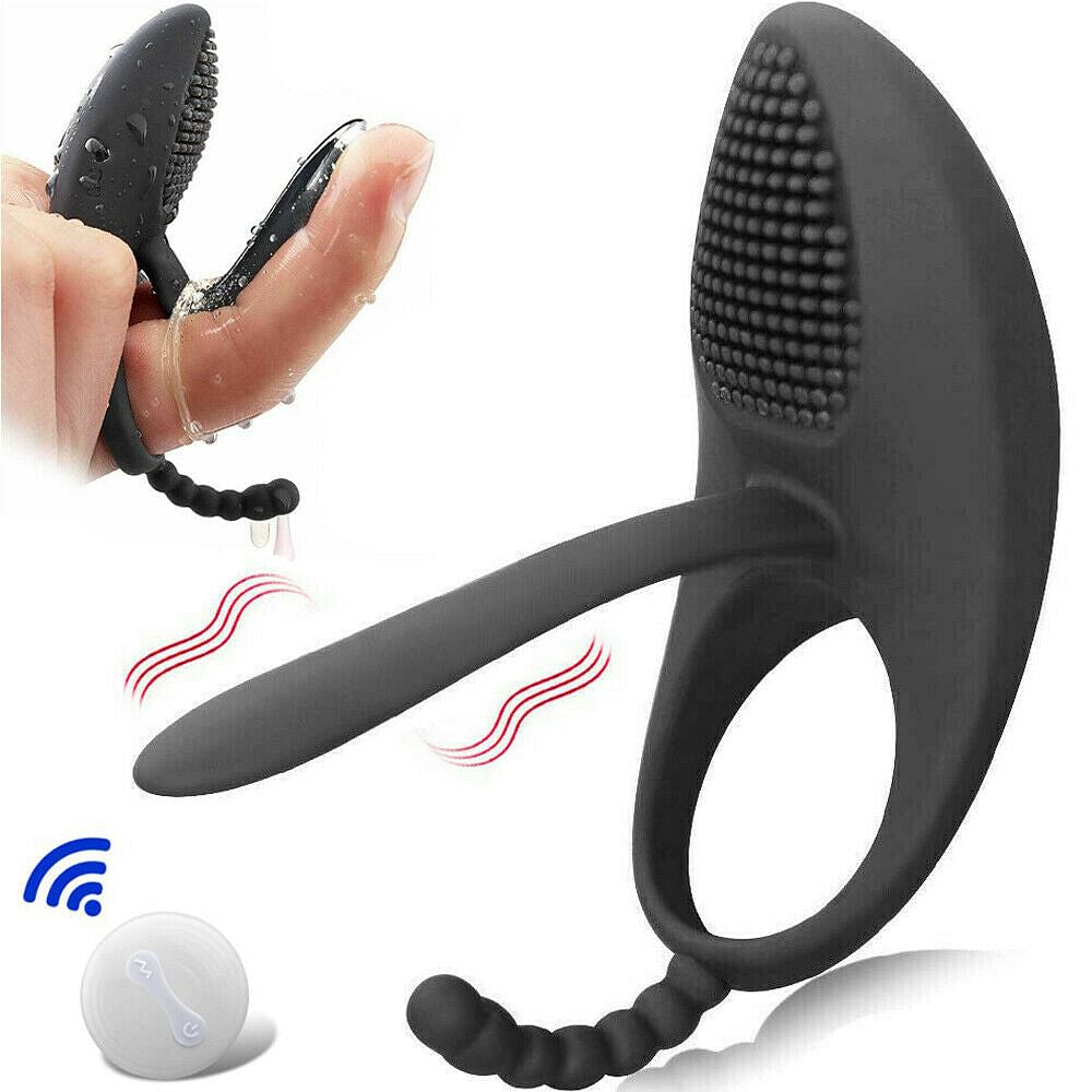 7 Vibrating Cock Ring Clitoris Penis Stimulator Vibrator Sex Toy Couples Love - Yourlovelychoices