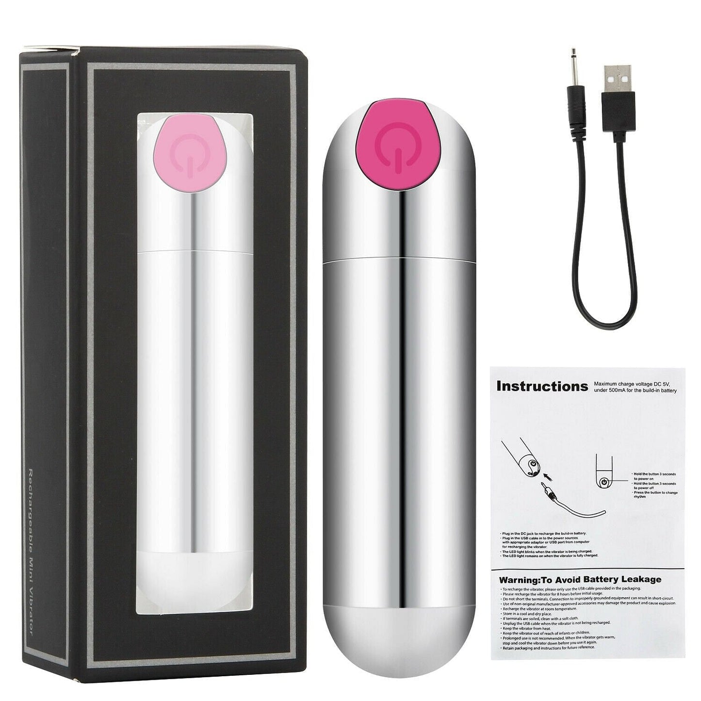 Vibrator Egg Bullet Masturbator Clitoral Stimulator Sex Toy Recharger - Yourlovelychoices