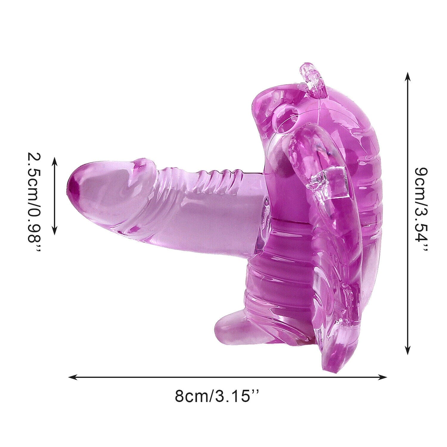 Wearable Butterfly Penis Vibrator Strap on Dildo Massager for Adult Sex Toys - secretera