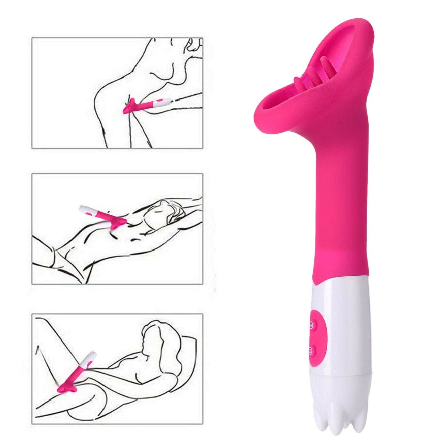 Vibrating G Spot Rabbit Vibrator Dildo Clit Stimulator Massage Sex Toys - secretera