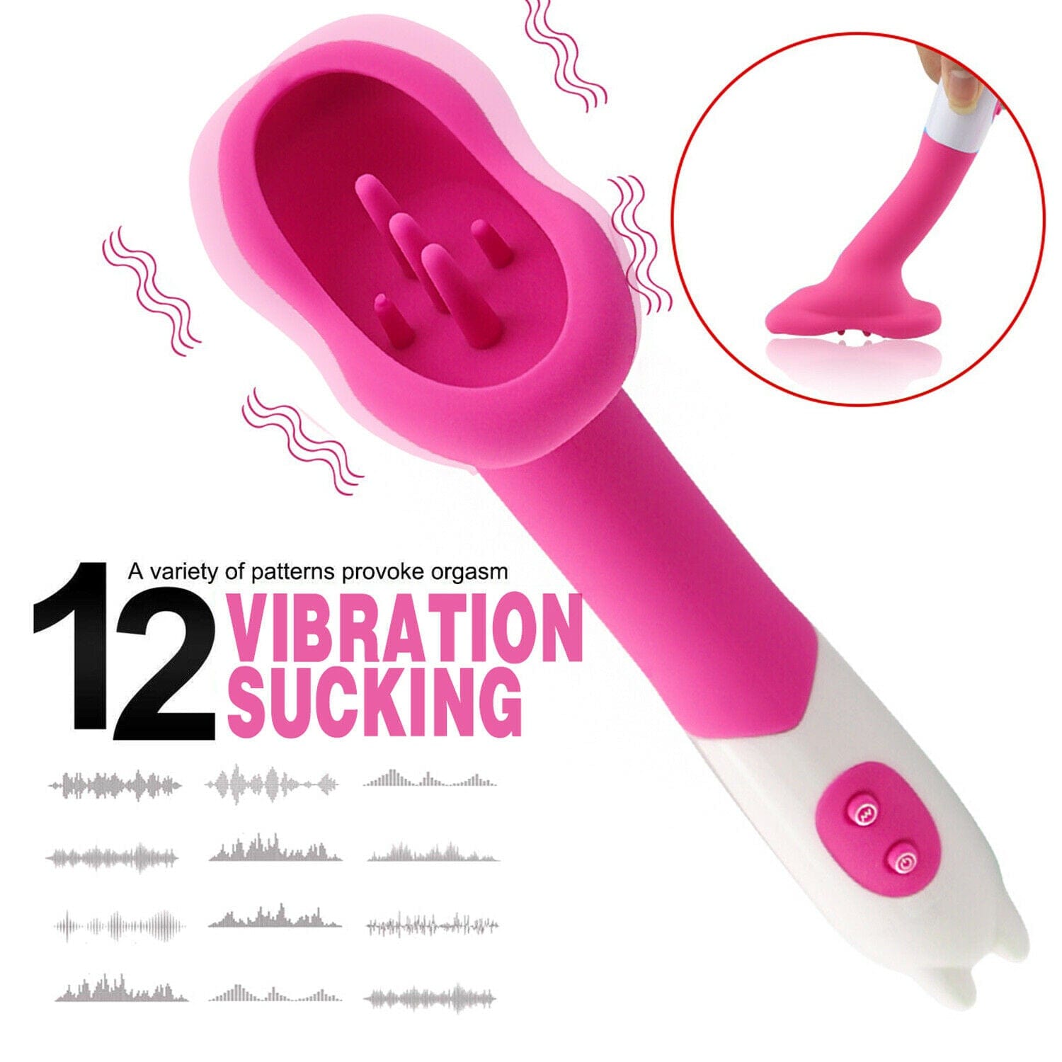 Vibrating G Spot Rabbit Vibrator Dildo Clit Stimulator Massage Sex Toys - secretera