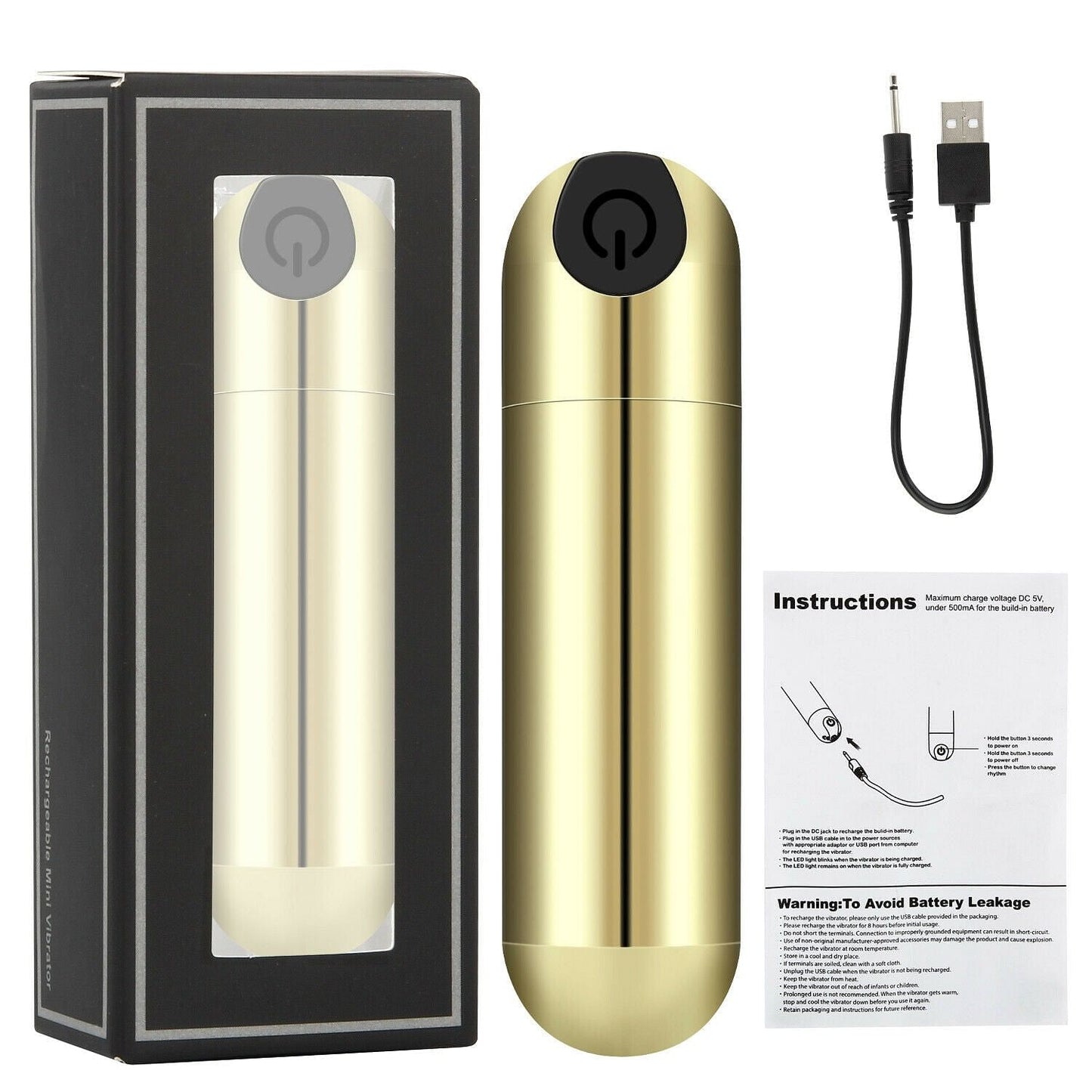 Vibrator Egg Bullet Masturbator Clitoral Stimulator Sex Toy Recharger - Yourlovelychoices