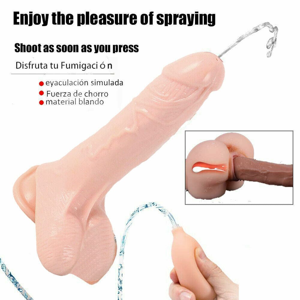 Large Squirt Penis Anal Sex Vibrator Toy Fr Women Men Orgasm Ejaculation Suction - secretera