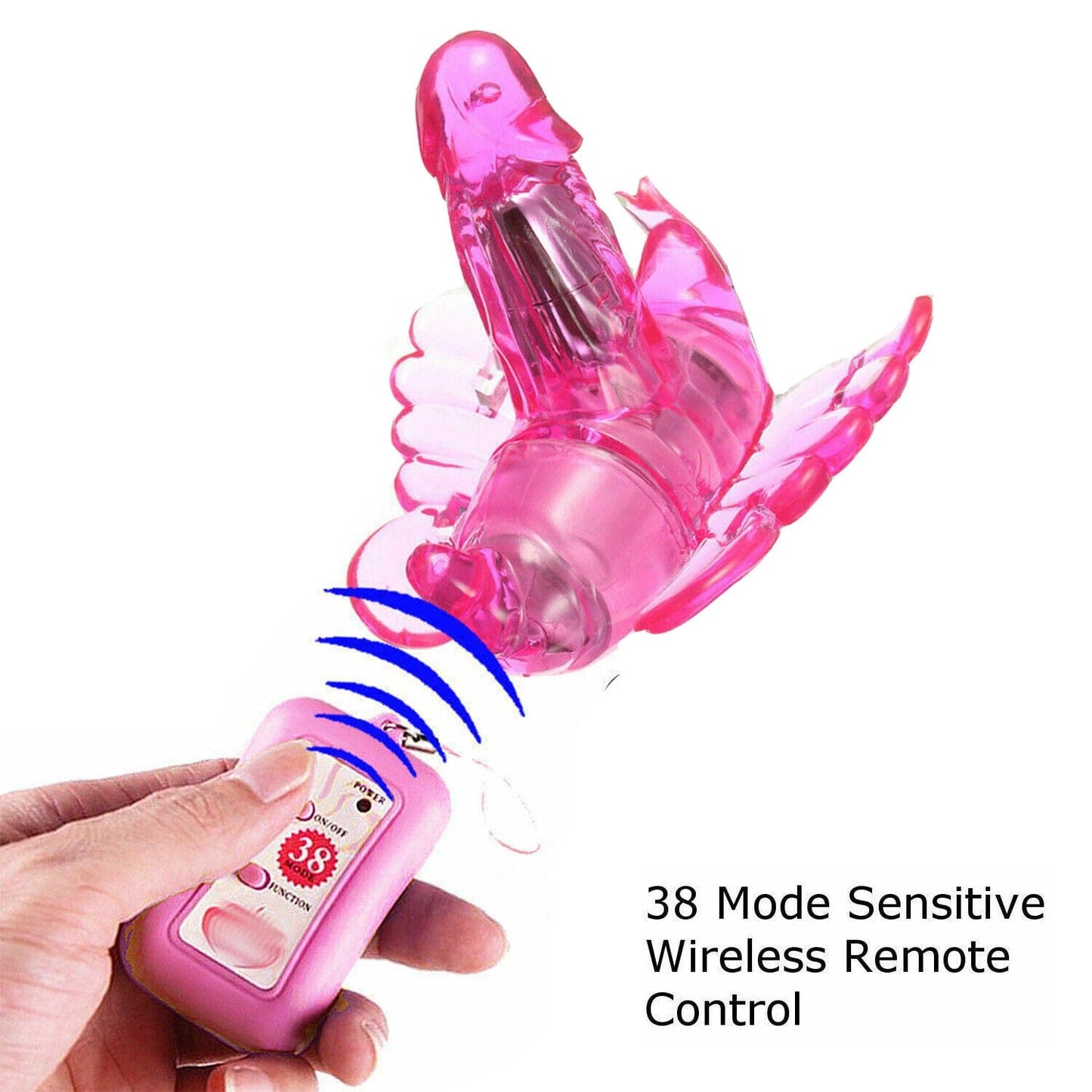 Wearable Butterfly Penis Vibrator Strap on Dildo Massager for Adult Sex Toys - secretera