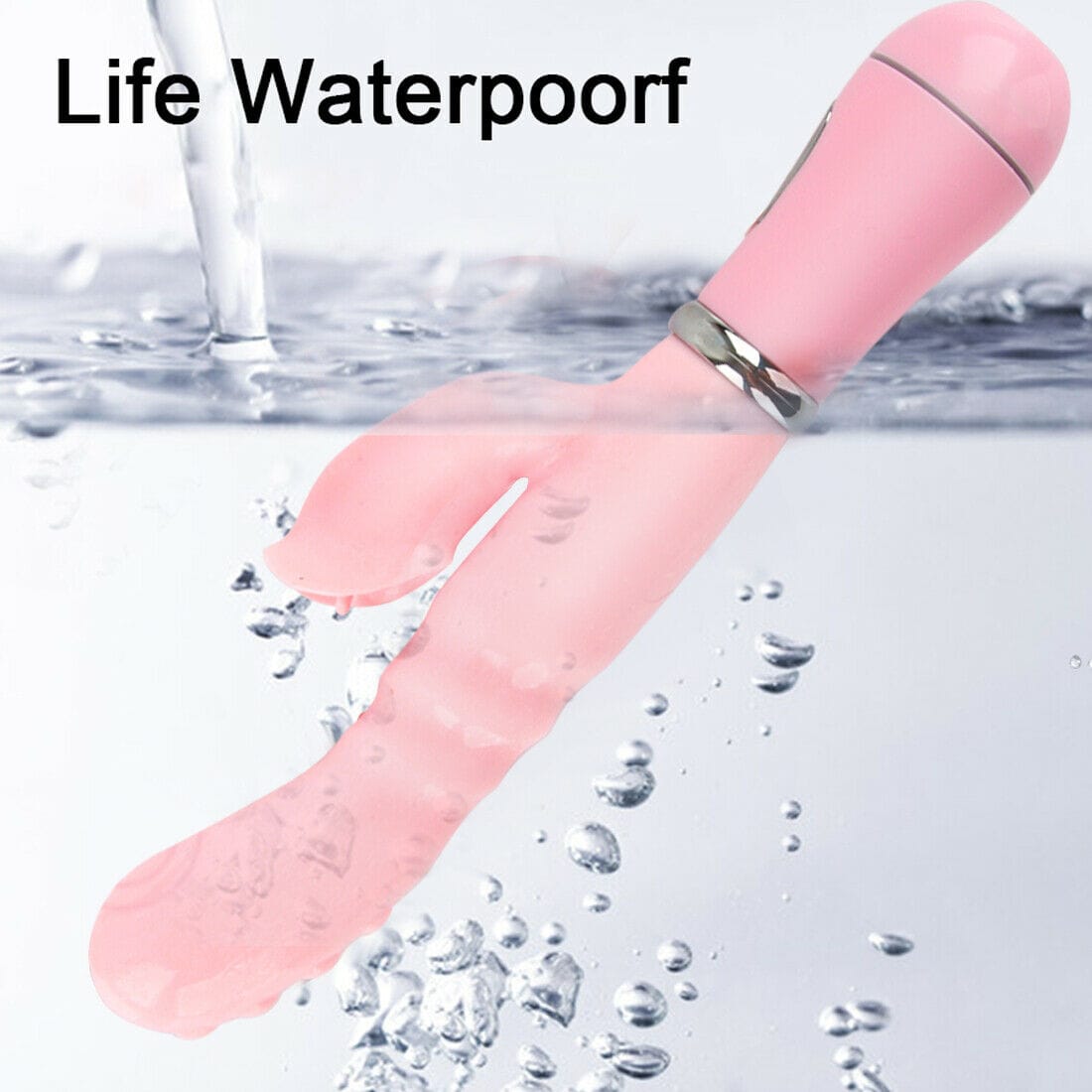 Wand Rabbit Vibrator Dildo Vagina Vibrating Masturbation 12 Speed Stimulator - secretera