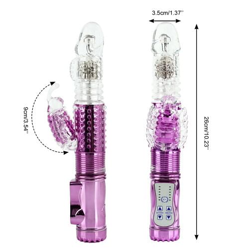 Rabbit Vibrator 10 Inch G Spot Adult Sex Toy 36 Speed Dildo Rechargeable Masturbator Vibrating - yourlovelychoices